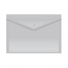 Папка-конверт на кнопке А4 Berlingo, прозрачная, 180мкм